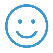 Icon of a happy face